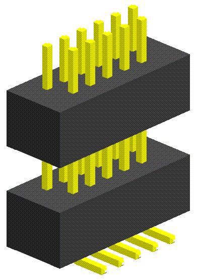 1.00mm Pitch Asymmetric Double Plastic Pin 11P SMT