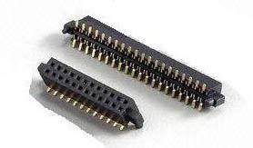 Math SMT pennawd benywaidd 1.27mm gyda swydd wahanol